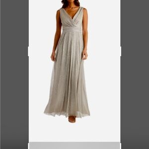 R&M Richards Champagne ( tan) Maxi Dress